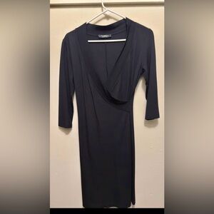 Tailor B. Moss Elegant Black Long Sleeve Dress
